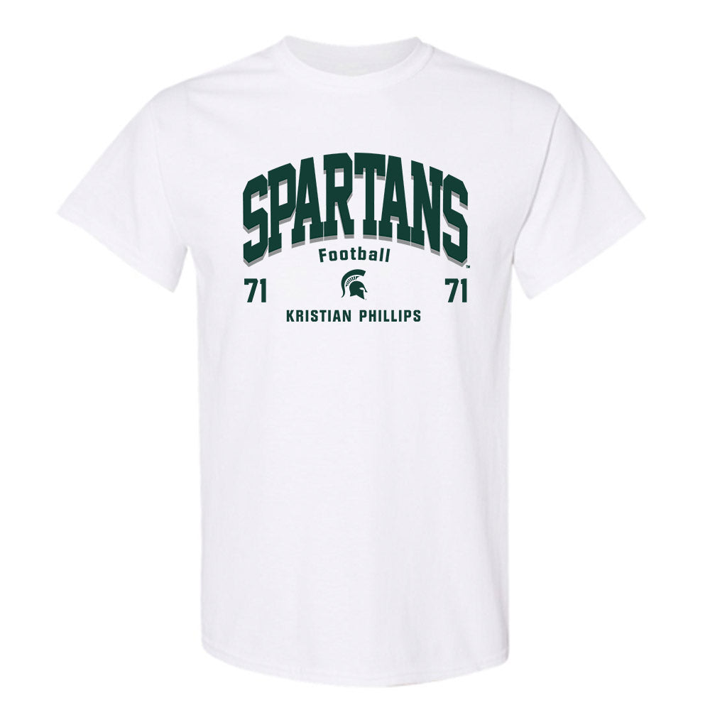 Michigan State - NCAA Football : Kristian Phillips - Classic Fashion Shersey T-Shirt-0