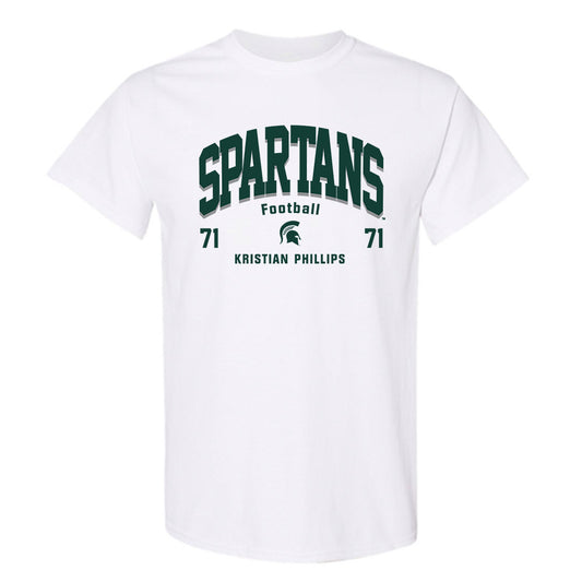 Michigan State - NCAA Football : Kristian Phillips - Classic Fashion Shersey T-Shirt-0
