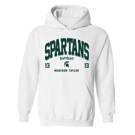 Michigan State - NCAA Softball : Madison Taylor - Hooded Sweatshirt Classic Fashion Shersey