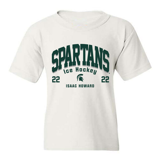 Michigan State - NCAA Men's Ice Hockey : Isaac Howard - Classic Fashion Shersey Youth T-Shirt-0