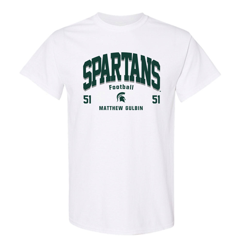 Michigan State - NCAA Football : Matthew Gulbin - Classic Fashion Shersey T-Shirt-0