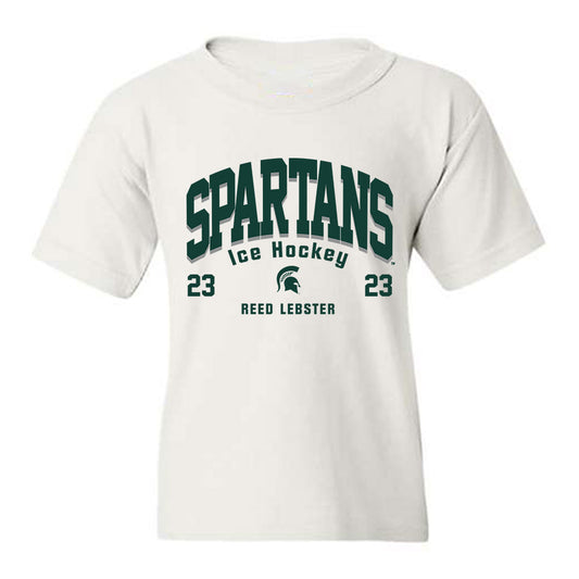 Michigan State - NCAA Men's Ice Hockey : Reed Lebster - Classic Fashion Shersey Youth T-Shirt-0