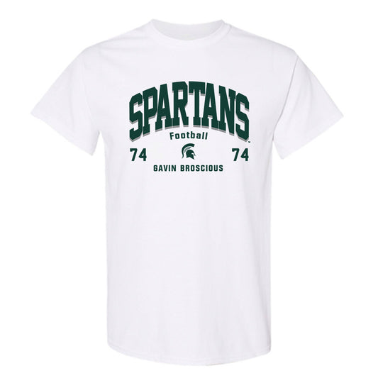 Michigan State - NCAA Football : Gavin Broscious - Classic Fashion Shersey T-Shirt-0