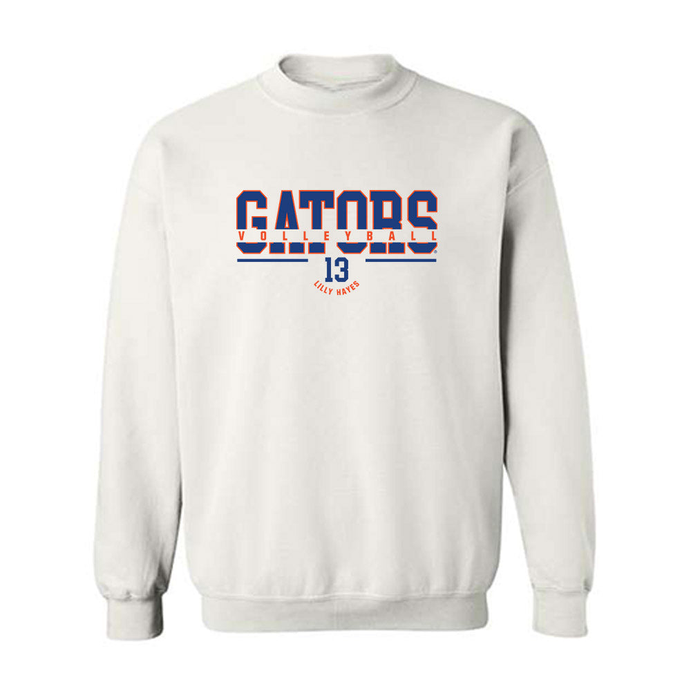 Florida - NCAA Women's Volleyball : Lilly Hayes - Classic Fashion Shersey Crewneck Sweatshirt-0