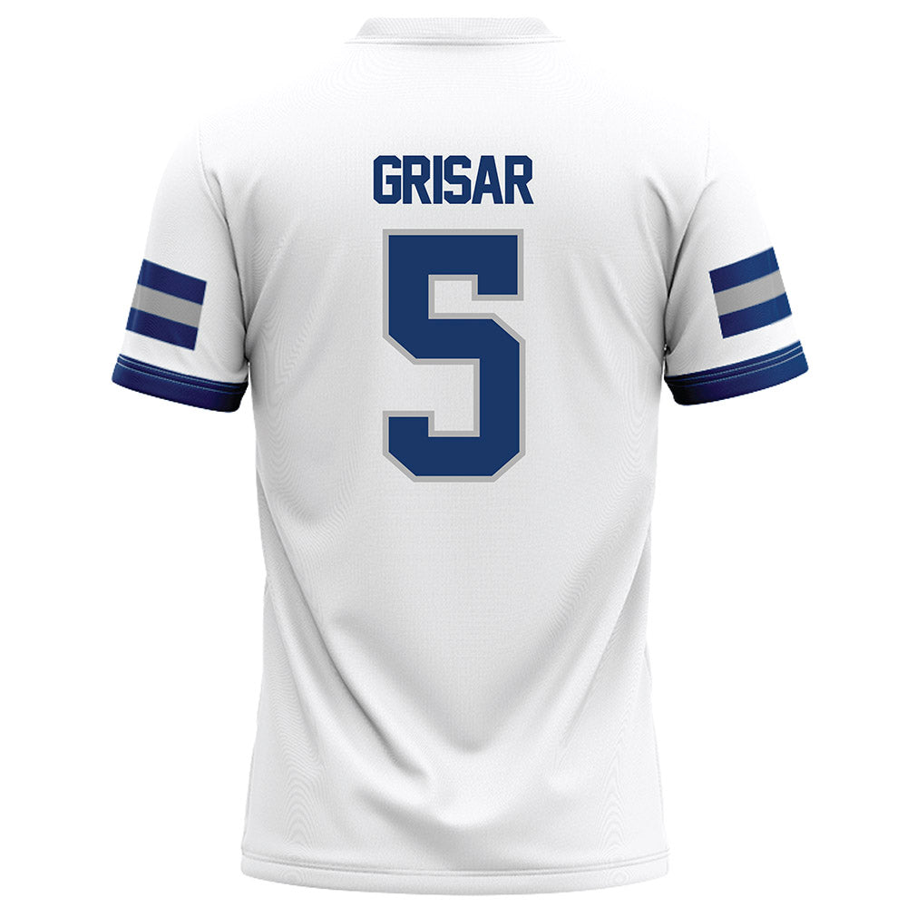 Drake - NCAA Football : CJ Grisar - White Football Jersey-1