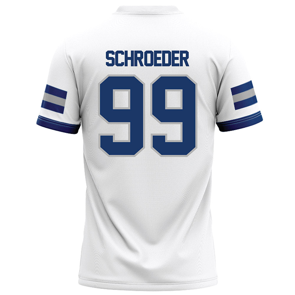 Drake - NCAA Football : Ryan Schroeder - White Football Jersey-1