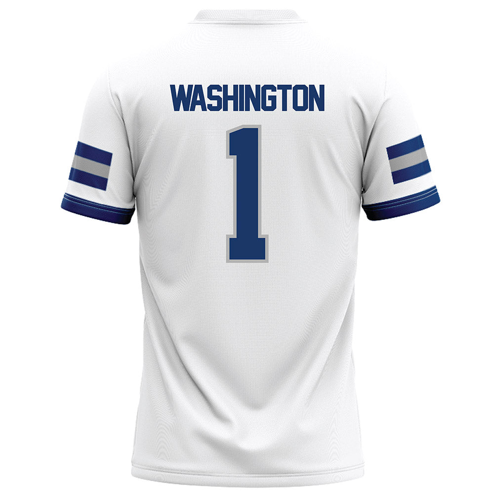 Drake - NCAA Football : Xavier Washington - White Football Jersey-1