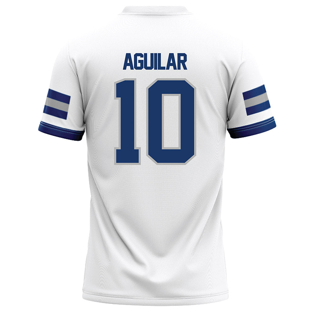 Drake - NCAA Football : Christian Aguilar - White Football Jersey-1