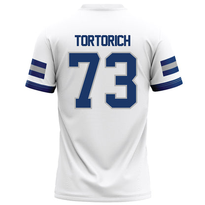 Drake - NCAA Football : Tyler Tortorich - White Football Jersey-1