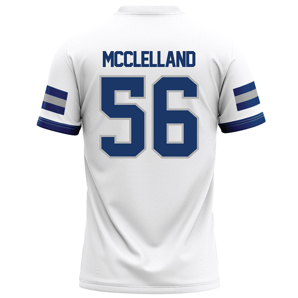 Drake - NCAA Football : Mason McClelland - White Football Jersey-1