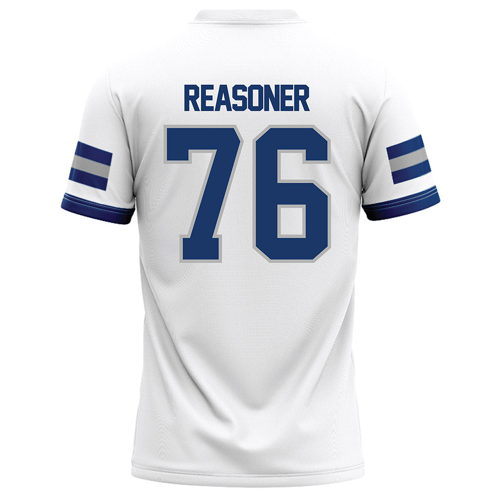 Drake - NCAA Football : Jackson Reasoner - White Football Jersey-1