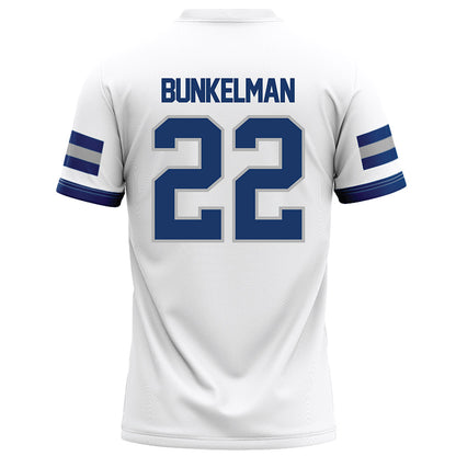 Drake - NCAA Football : Derrick Bunkelman - White Football Jersey-1