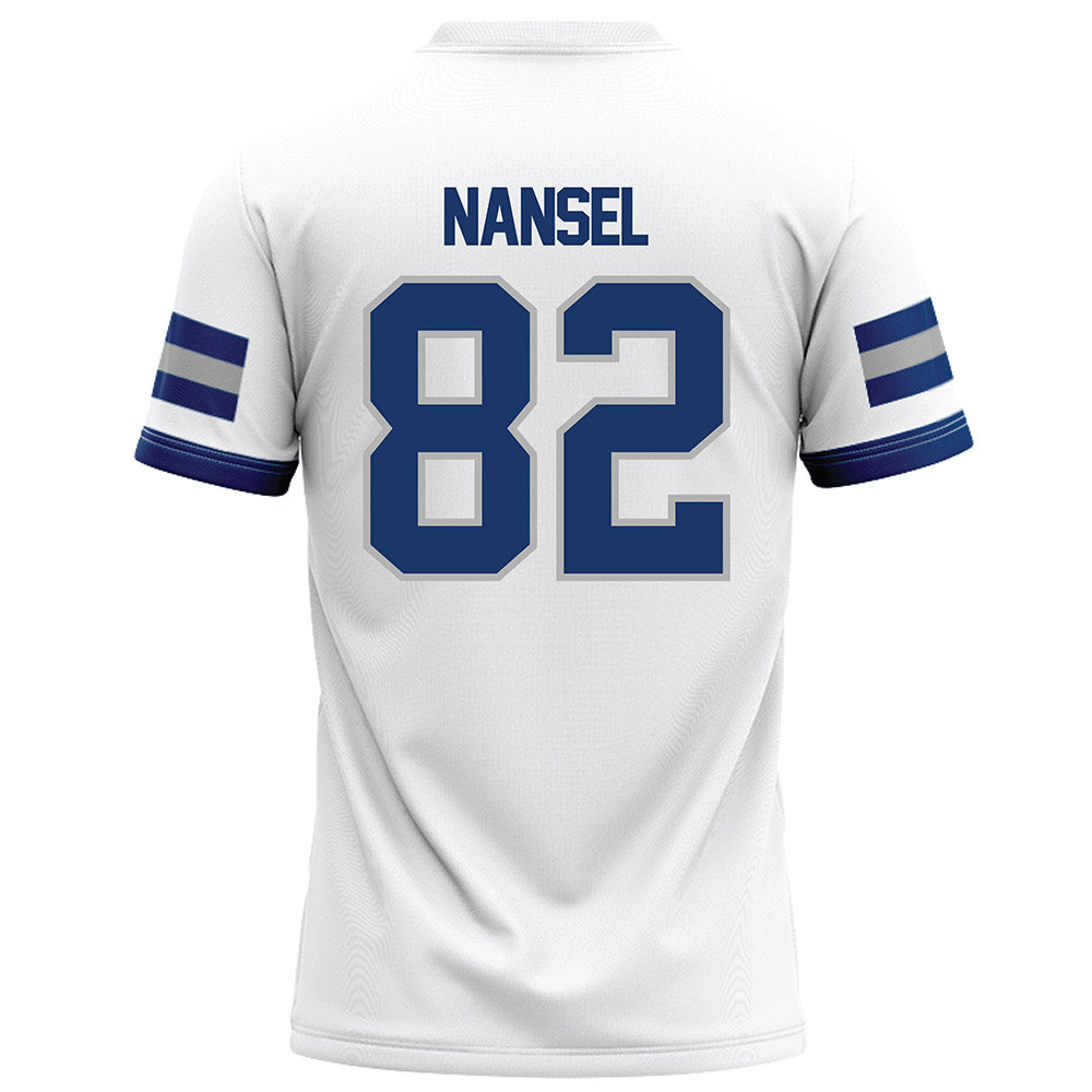 Drake - NCAA Football : Tyler Nansel - White Football Jersey-1