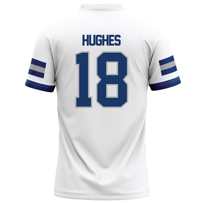 Drake - NCAA Football : Holden Hughes - White Football Jersey-1