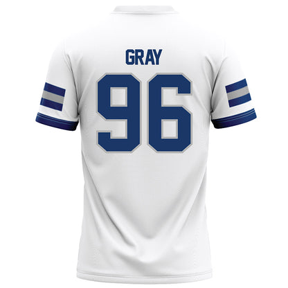 Drake - NCAA Football : Caleb Gray - White Football Jersey-1