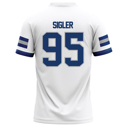 Drake - NCAA Football : Cole Sigler - White Football Jersey-1