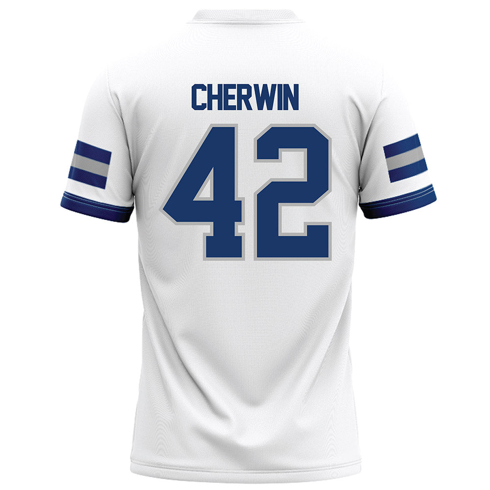 Drake - NCAA Football : Davion Cherwin - White Football Jersey-1