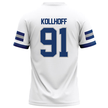 Drake - NCAA Football : Griffin Kollhoff - White Football Jersey-1