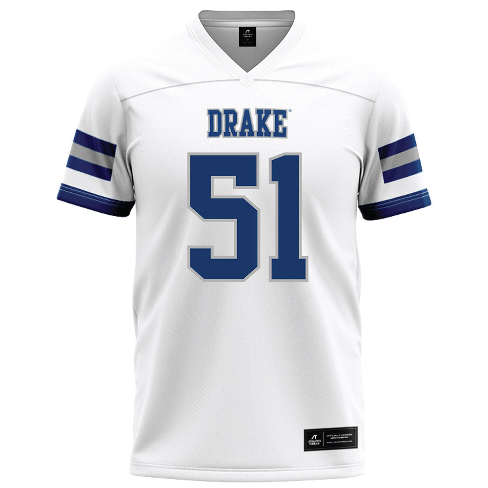 Drake - NCAA Football : Jacque Gariepy - White Football Jersey-0