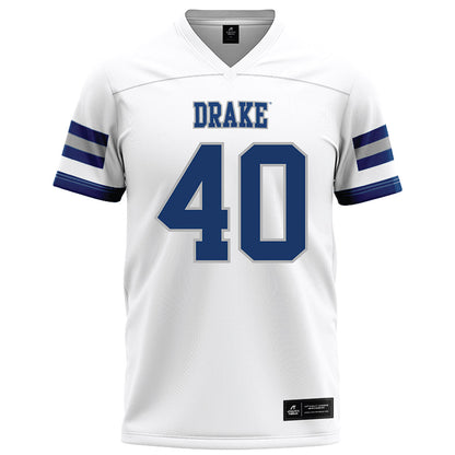 Drake - NCAA Football : Jason Samis - White Football Jersey-0