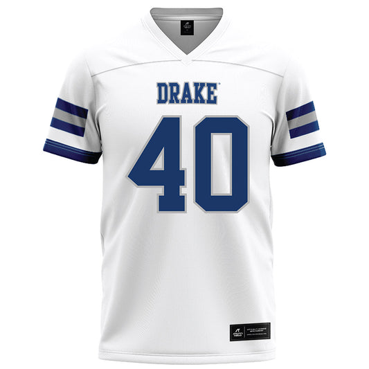 Drake - NCAA Football : Jason Samis - White Football Jersey-0
