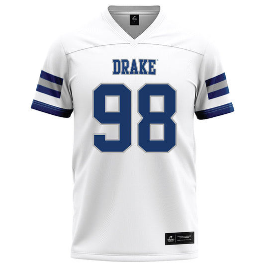 Drake - NCAA Football : Duke Frye - White Football Jersey-0