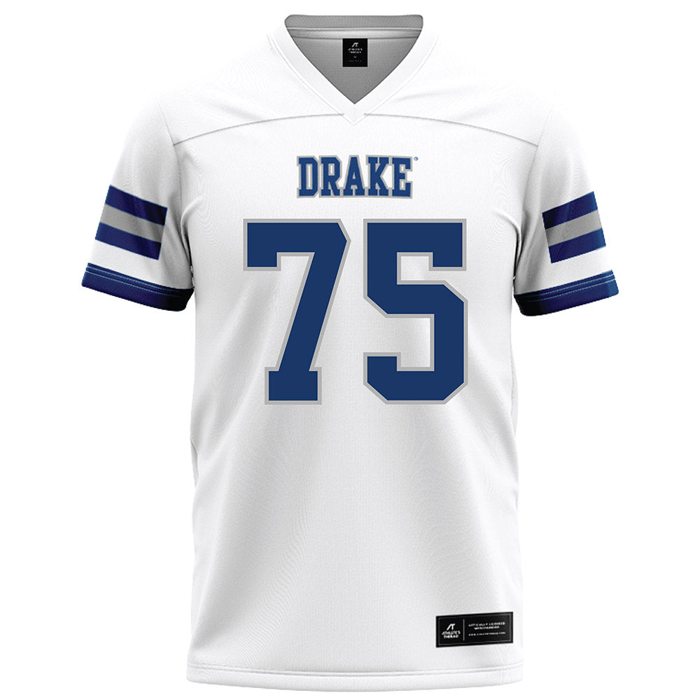 Drake - NCAA Football : Will Hendricks - White Football Jersey-0