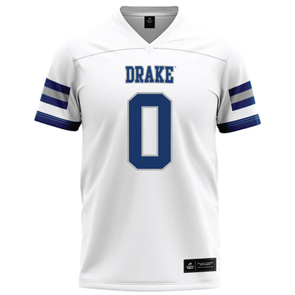 Drake - NCAA Football : Doe Boyland - White Football Jersey-0