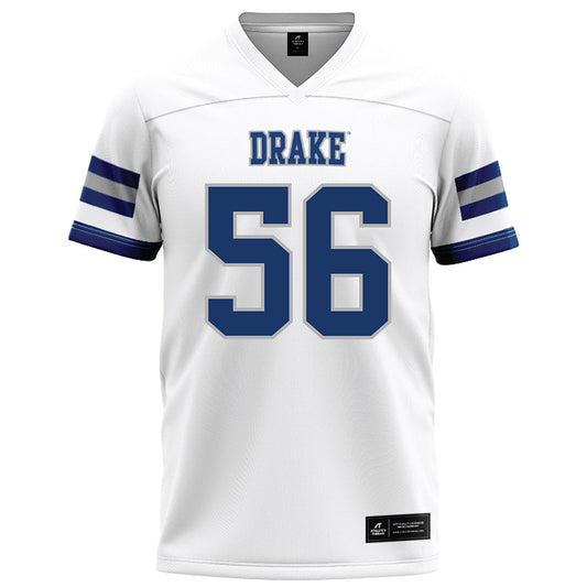 Drake - NCAA Football : Mason McClelland - White Football Jersey-0