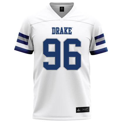 Drake - NCAA Football : Caleb Gray - White Football Jersey-0