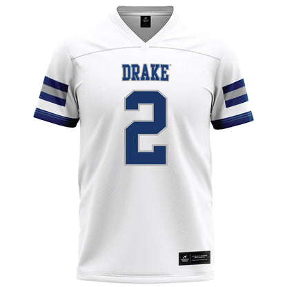 Drake - NCAA Football : Luke Bailey - White Football Jersey-0