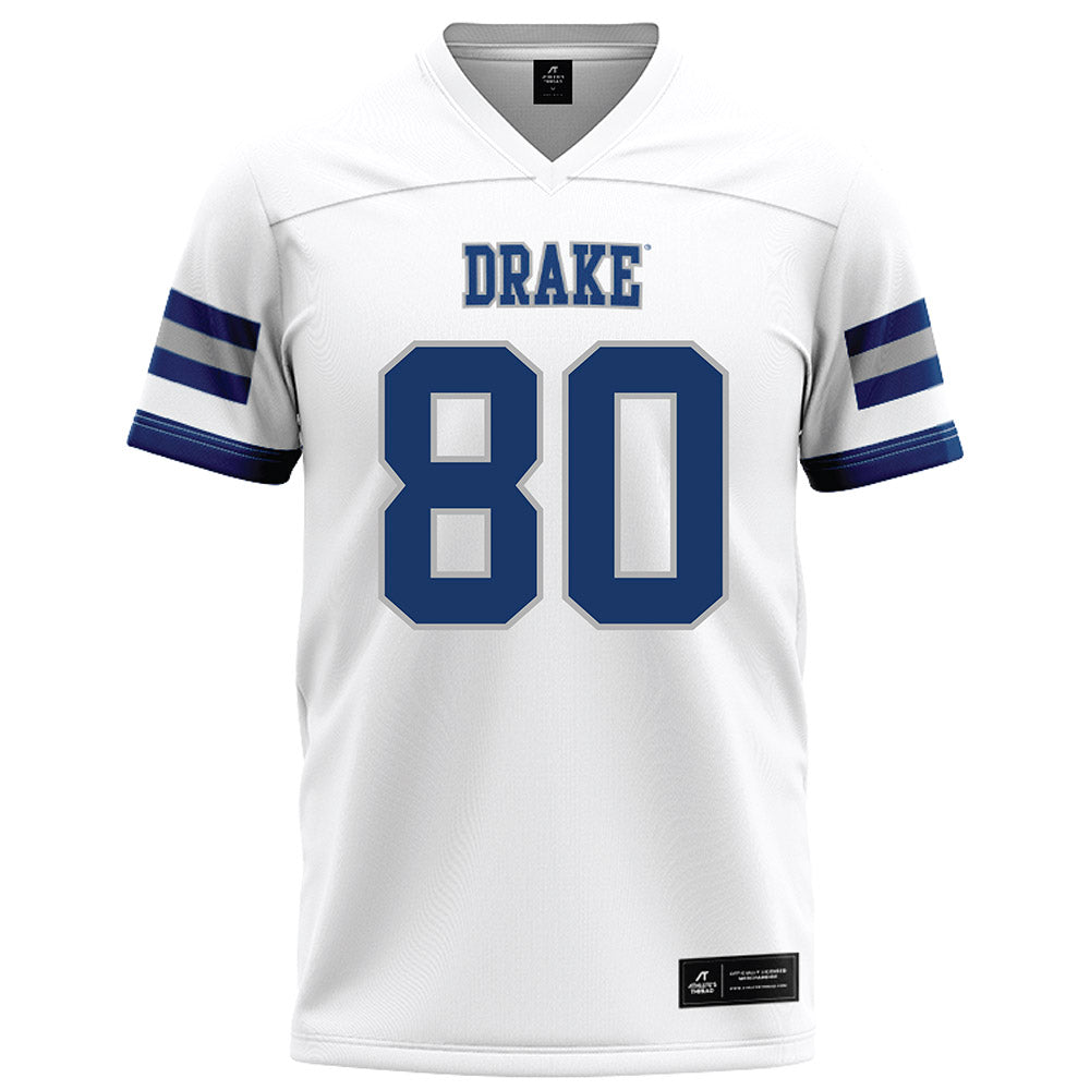 Drake - NCAA Football : Colin Howard - White Football Jersey-0
