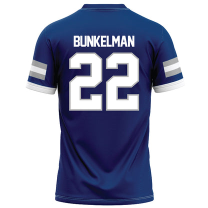Drake - NCAA Football : Derrick Bunkelman - Royal Football Jersey-1