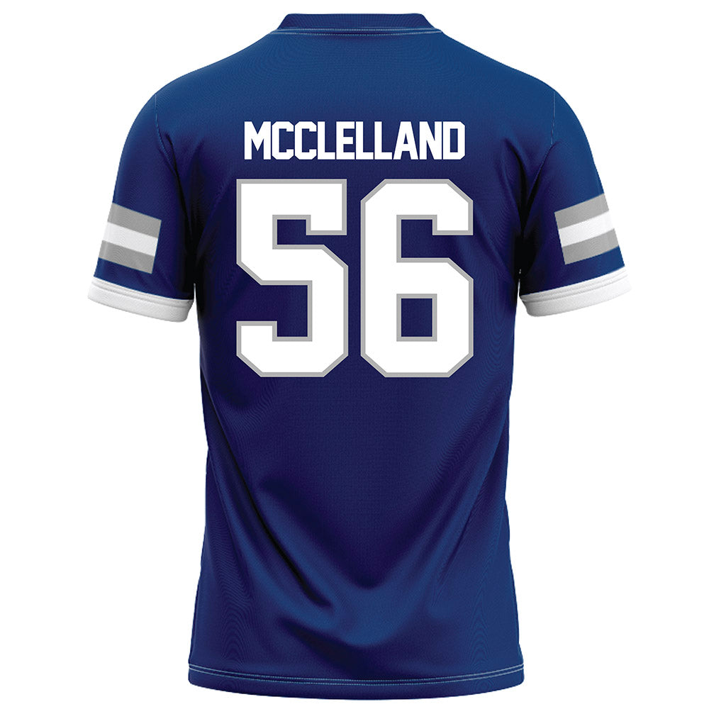 Drake - NCAA Football : Mason McClelland - Royal Football Jersey-1