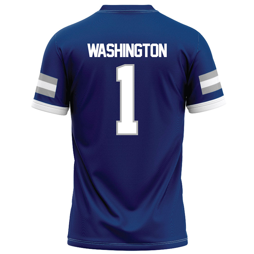 Drake - NCAA Football : Xavier Washington - Royal Football Jersey