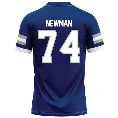 Drake - NCAA Football : Justin Newman - Royal Football Jersey