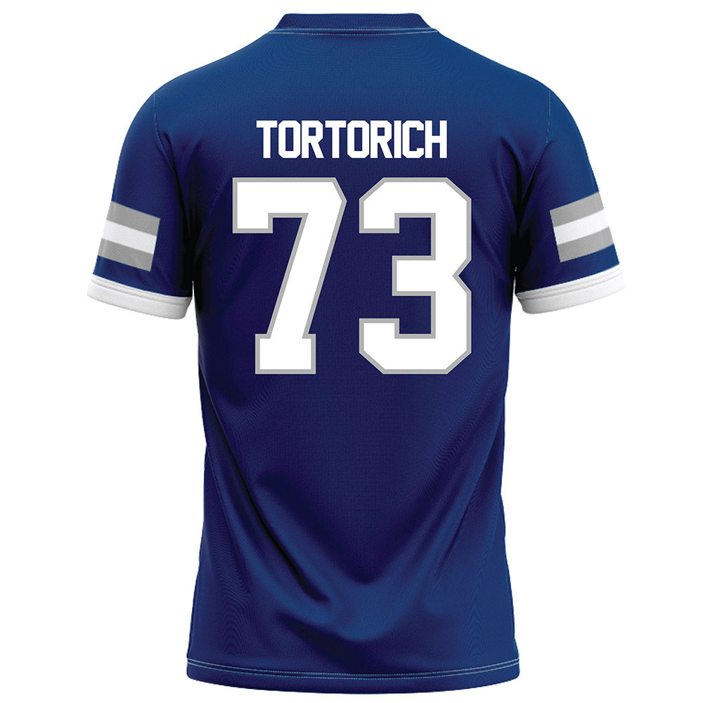 Drake - NCAA Football : Tyler Tortorich - Royal Football Jersey