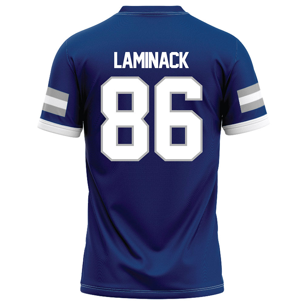 Drake - NCAA Football : Jaxon Laminack - Royal Football Jersey