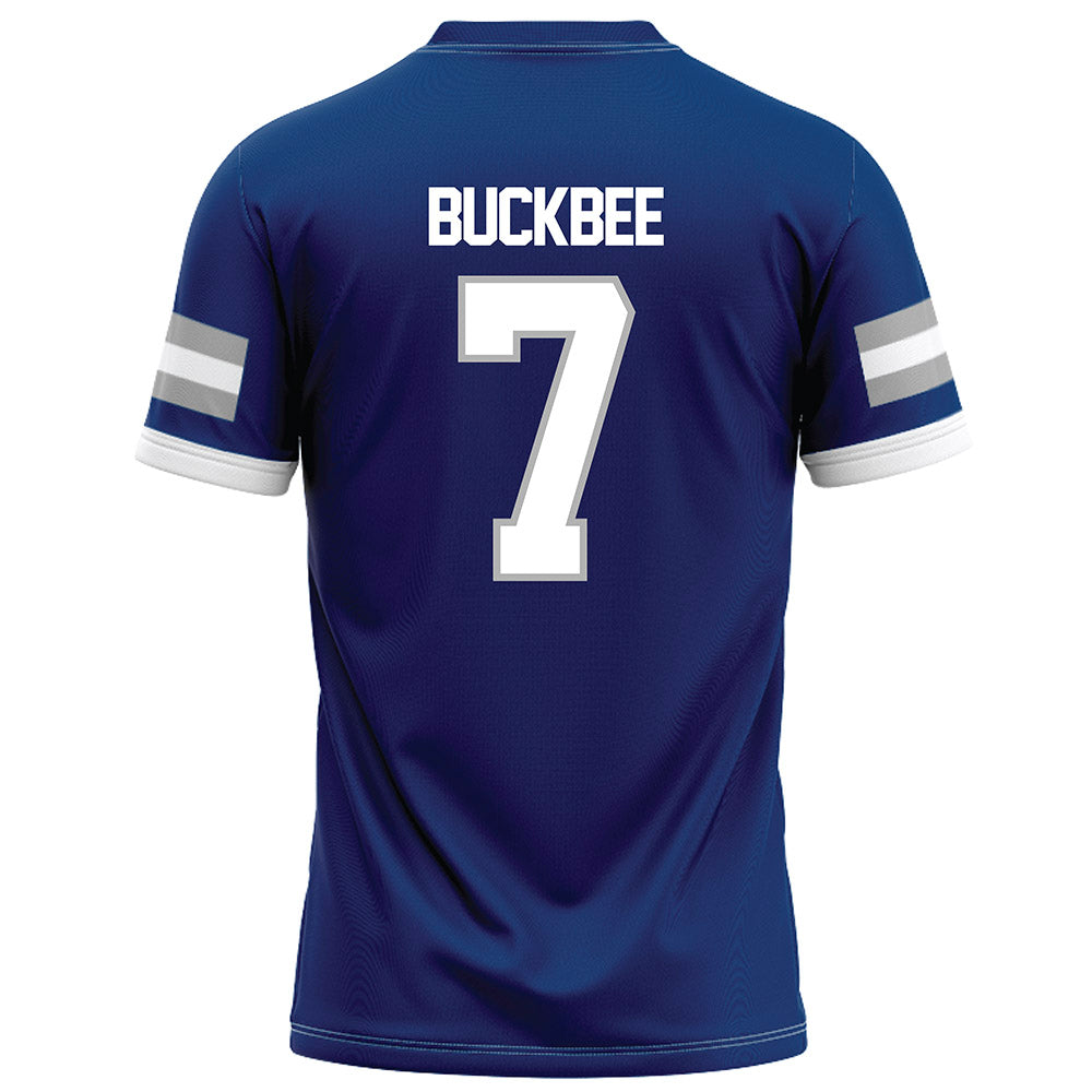 Drake - NCAA Football : Trey Buckbee - Royal Football Jersey