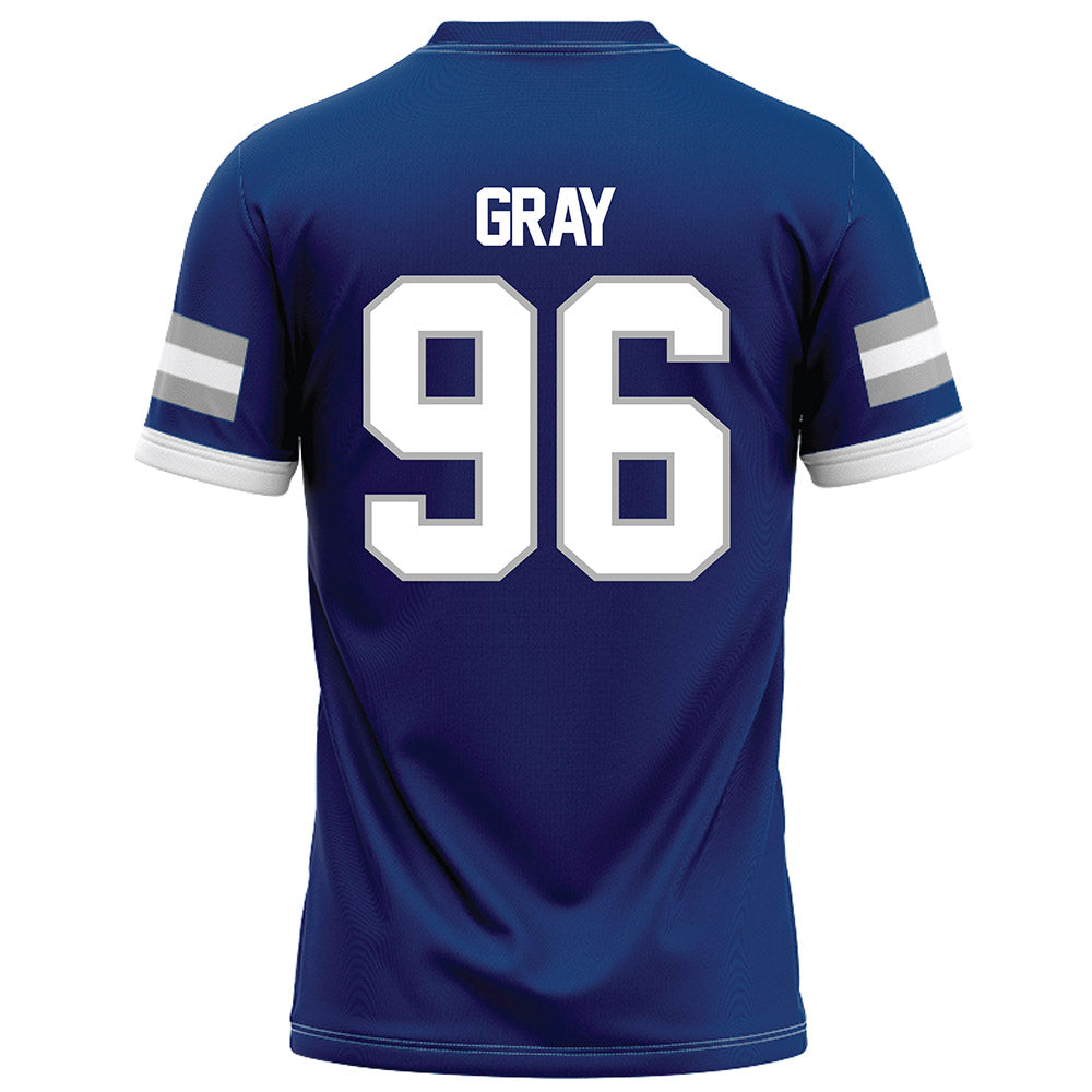 Drake - NCAA Football : Caleb Gray - Royal Football Jersey-1