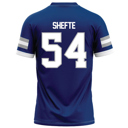 Drake - NCAA Football : Tom Shefte - Royal Football Jersey