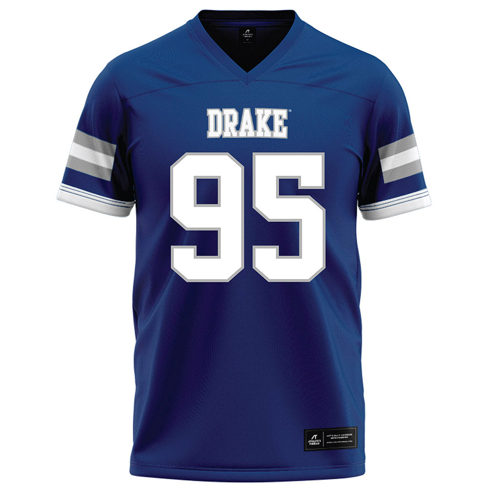 Drake - NCAA Football : Cole Sigler - Royal Football Jersey