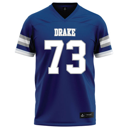 Drake - NCAA Football : Tyler Tortorich - Royal Football Jersey