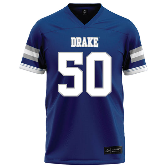 Drake - NCAA Football : Gene Blalock III - Royal Football Jersey