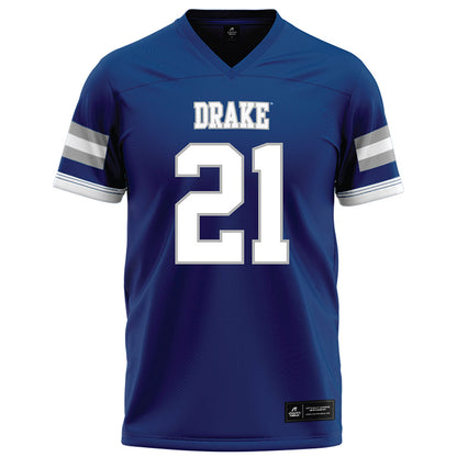 Drake - NCAA Football : Sam Anderson - Royal Football Jersey