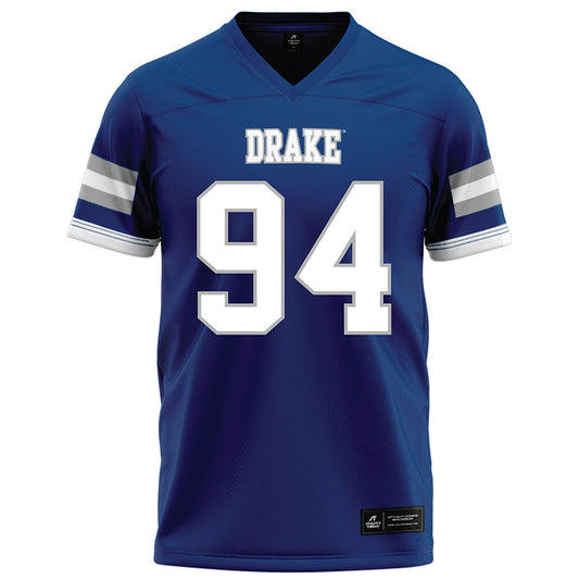 Drake - NCAA Football : Nolan Korzeniowski - Royal Football Jersey