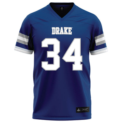 Drake - NCAA Football : Luke Thompson - Royal Football Jersey-0