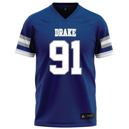 Drake - NCAA Football : Griffin Kollhoff - Royal Football Jersey