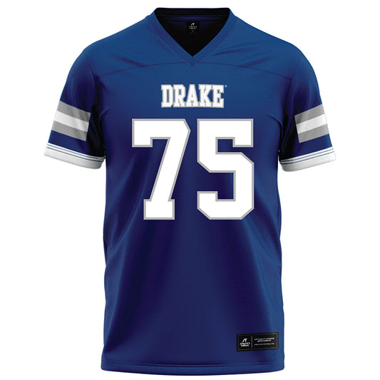 Drake - NCAA Football : Will Hendricks - Royal Football Jersey-0