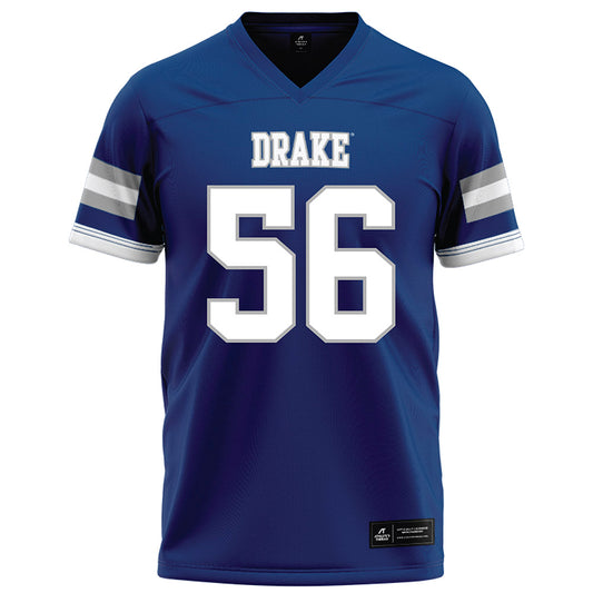 Drake - NCAA Football : Mason McClelland - Royal Football Jersey-0